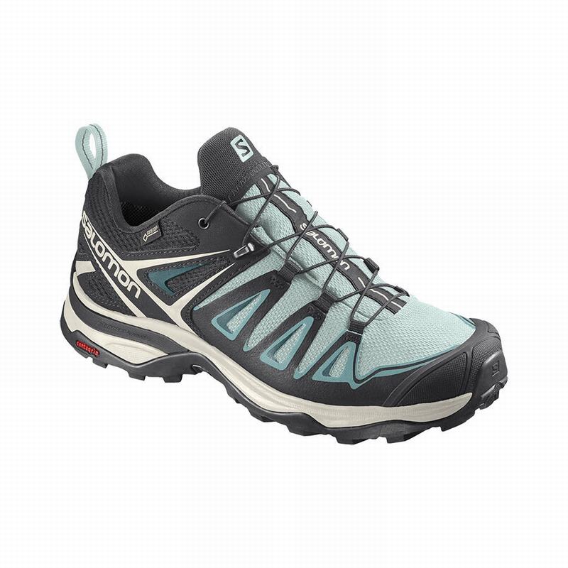 Salomon Singapore Womens Hiking Shoes - X ULTRA 3 GORE-TEX Turquoise | 46709-XEYI